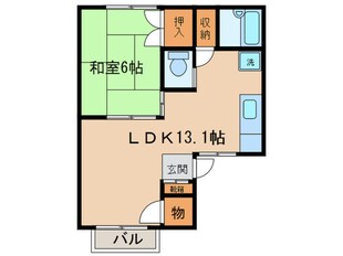 ファミ－ル清水Ａの物件間取画像